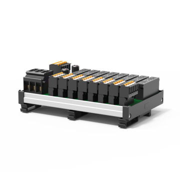 Typ SVS02 von E-T-A: Der E-T-A Stromverteiler SVS02 ist für die Aufnahme der elektronischen Schutzschalter ESS30 konzipiert.