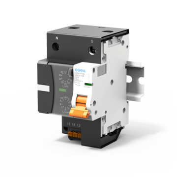 Typ EBU10-T von E-T-A: Der hybride Schutzschalter ist speziell für die Absicherung von AC USV Anlagen konzipiert. 
